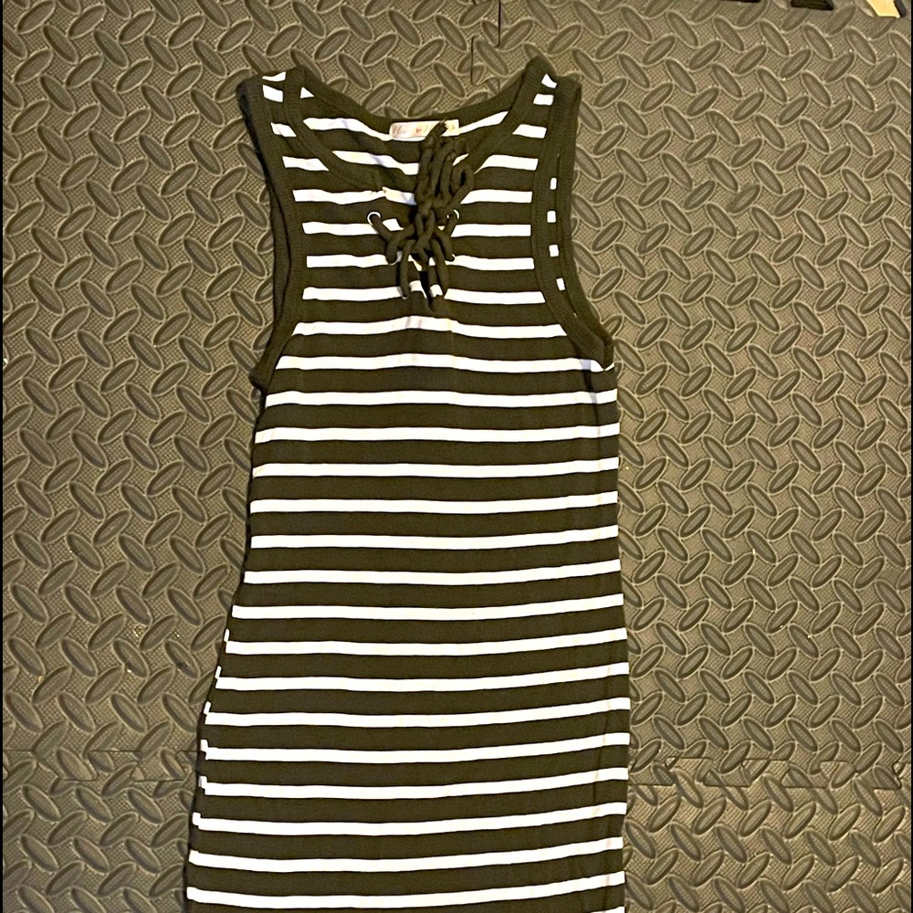 Small Heart Hips stripe dress